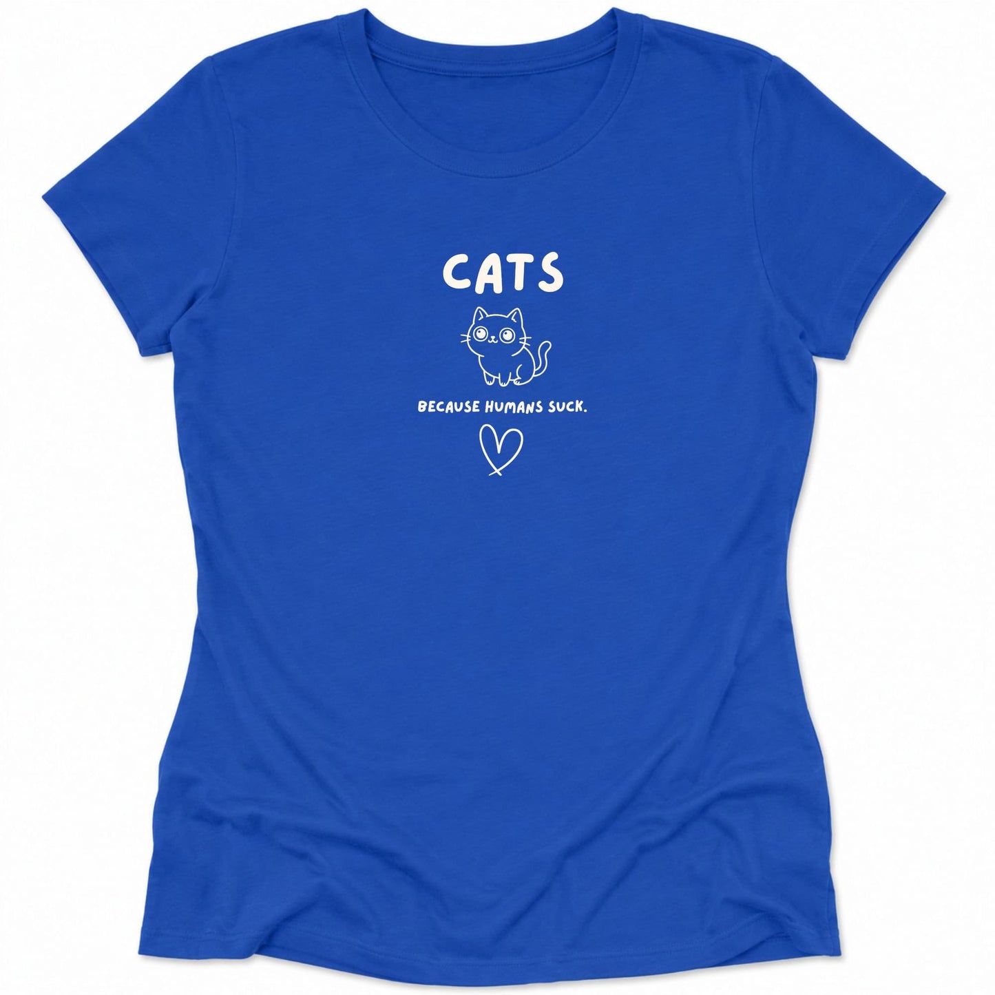 Humans Suck Womens Tee True Royal / S 23442266919700365052 T-Shirt