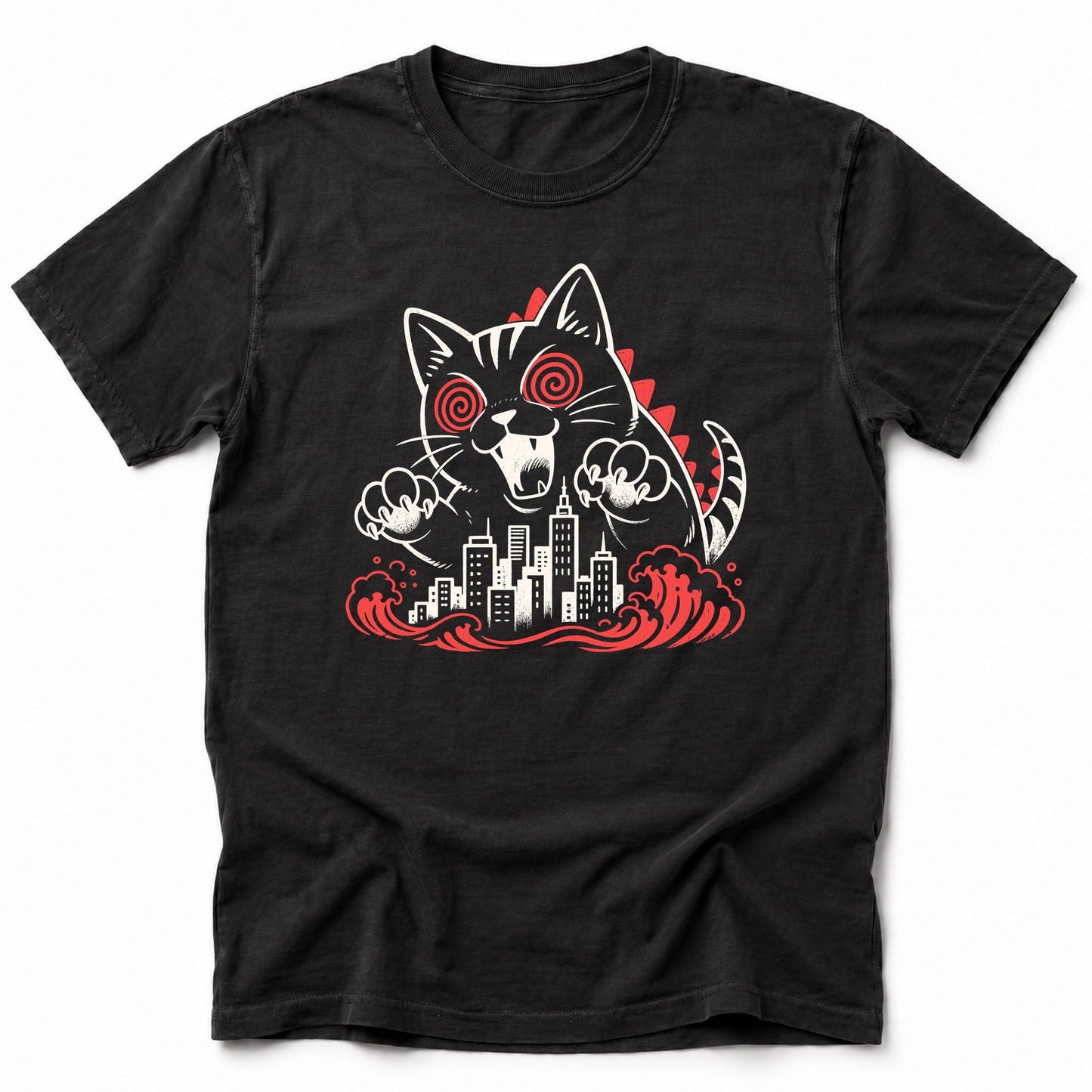 Hypno Cat T-Shirt Black / S 22345435407644422128 T-Shirt