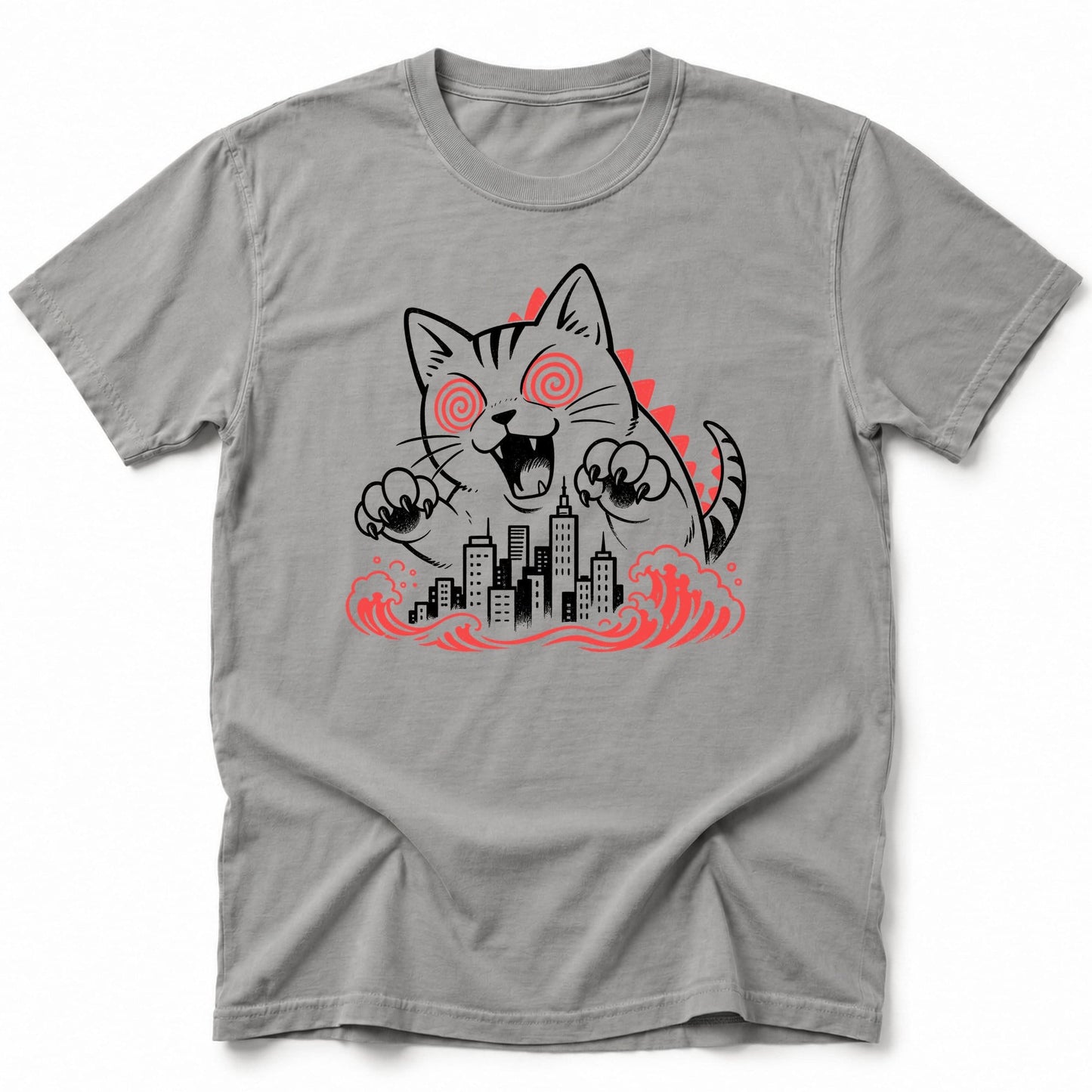 Hypno Cat T-Shirt Grey / S 26780807079459810582 T-Shirt