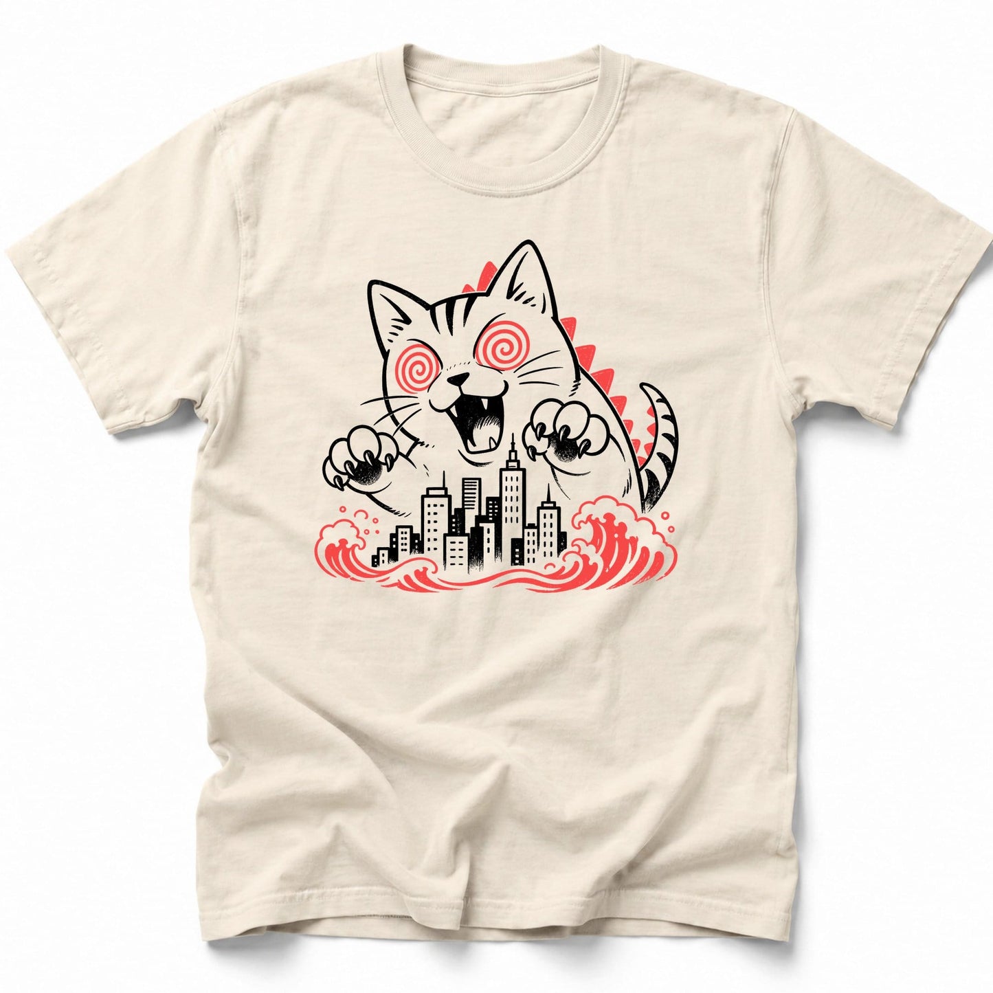 Hypno Cat T-Shirt Ivory / S 18512885198320011555 T-Shirt