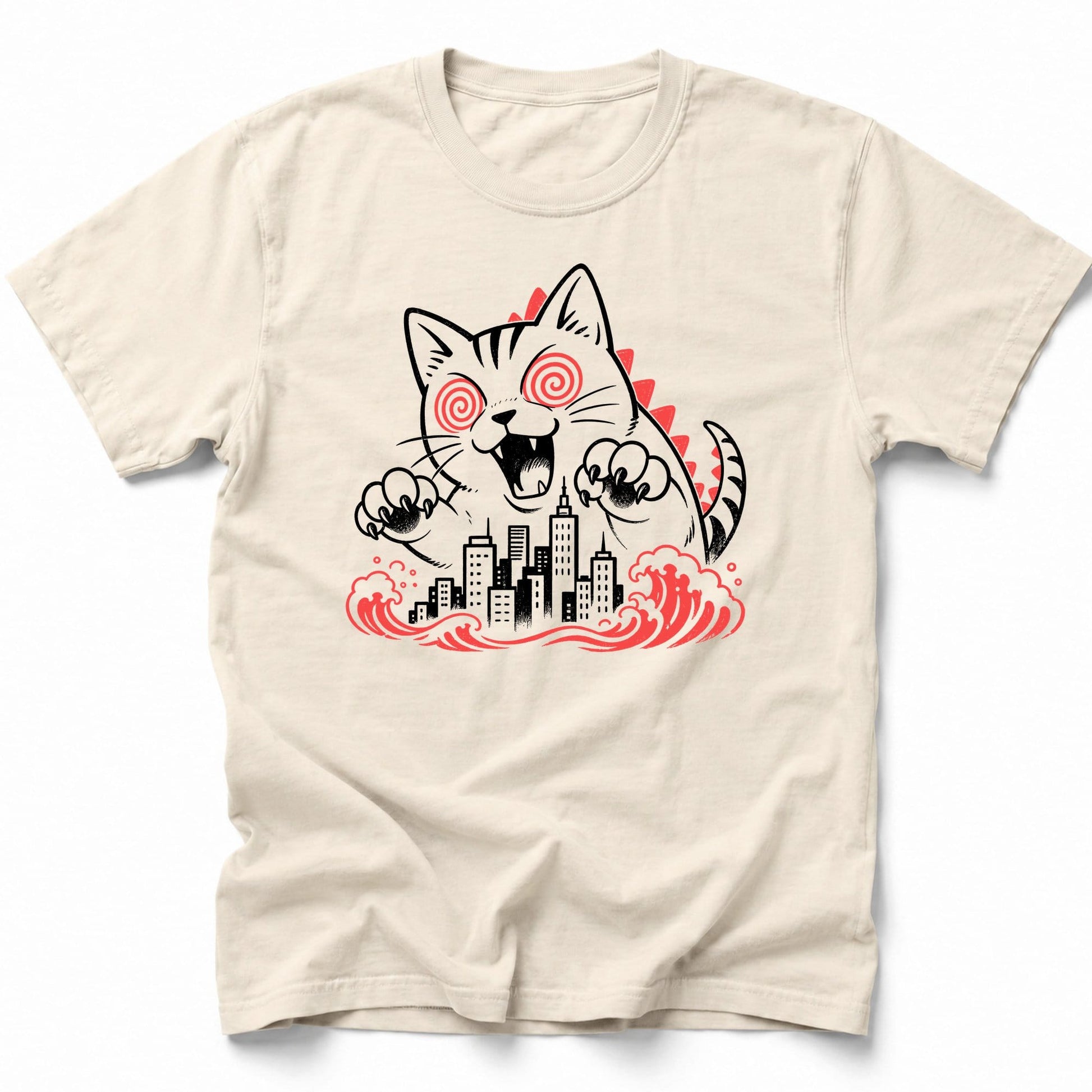 Hypno Cat T-Shirt Ivory / S 18512885198320011555 T-Shirt