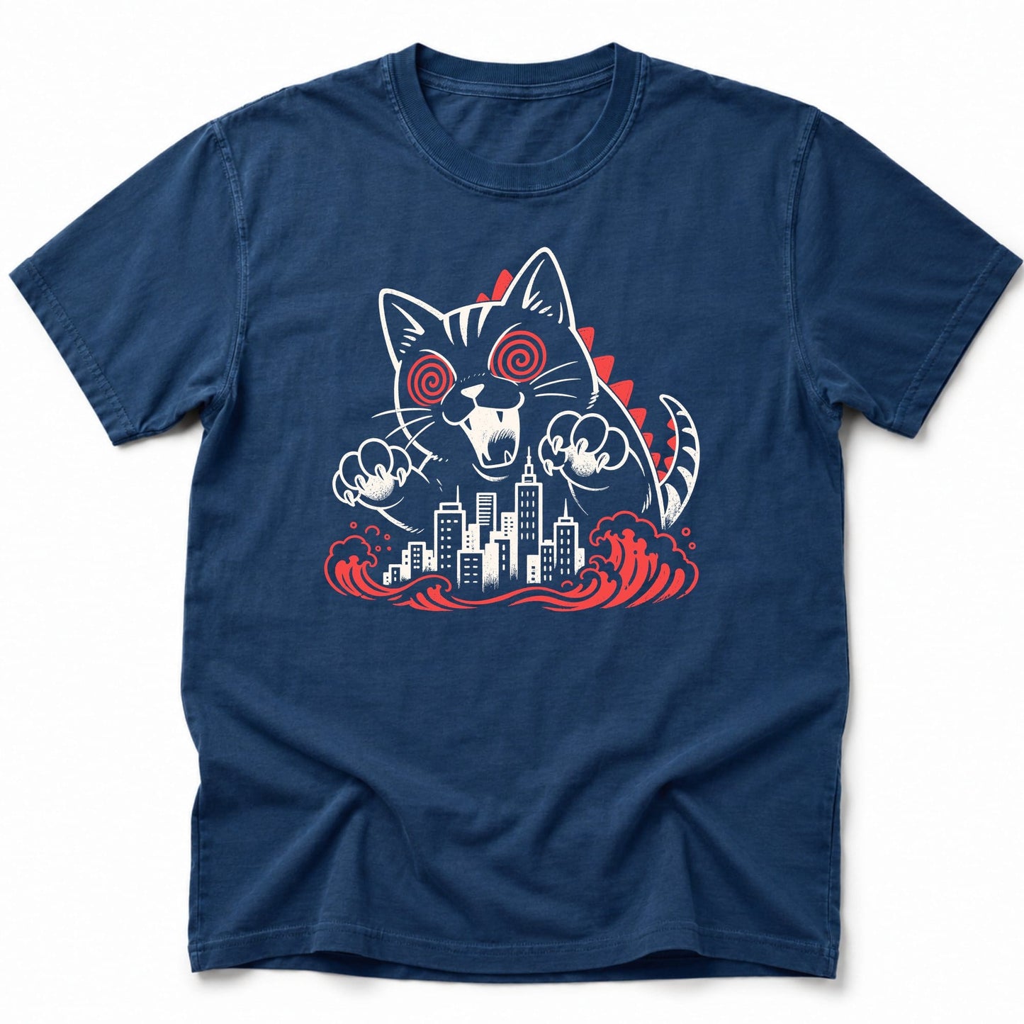 Hypno Cat T-Shirt Navy / S 18647202789148405094 T-Shirt