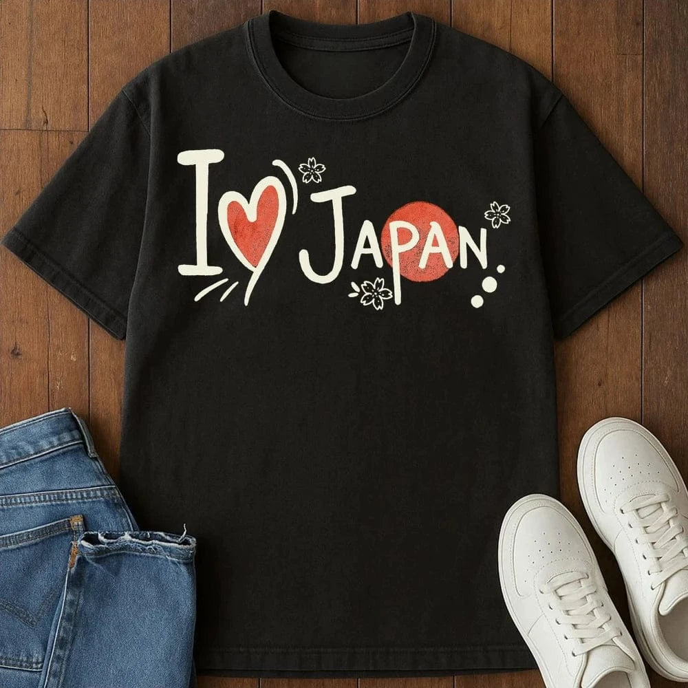 I Heart Japan T-Shirt Black / S 10881508007321323024 T-Shirt