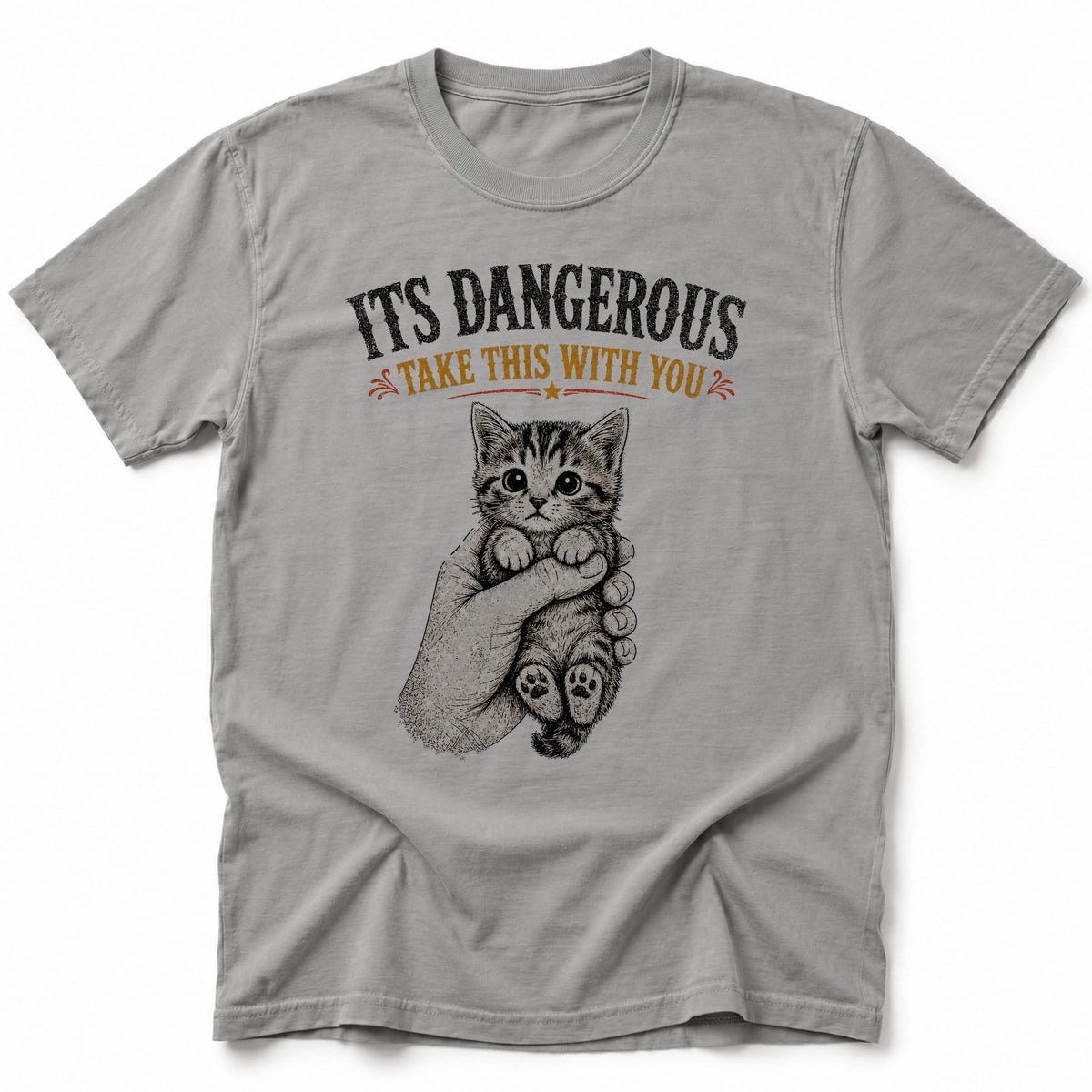 Its Dangerous T-Shirt Grey / S 26262522208798852439 T-Shirt