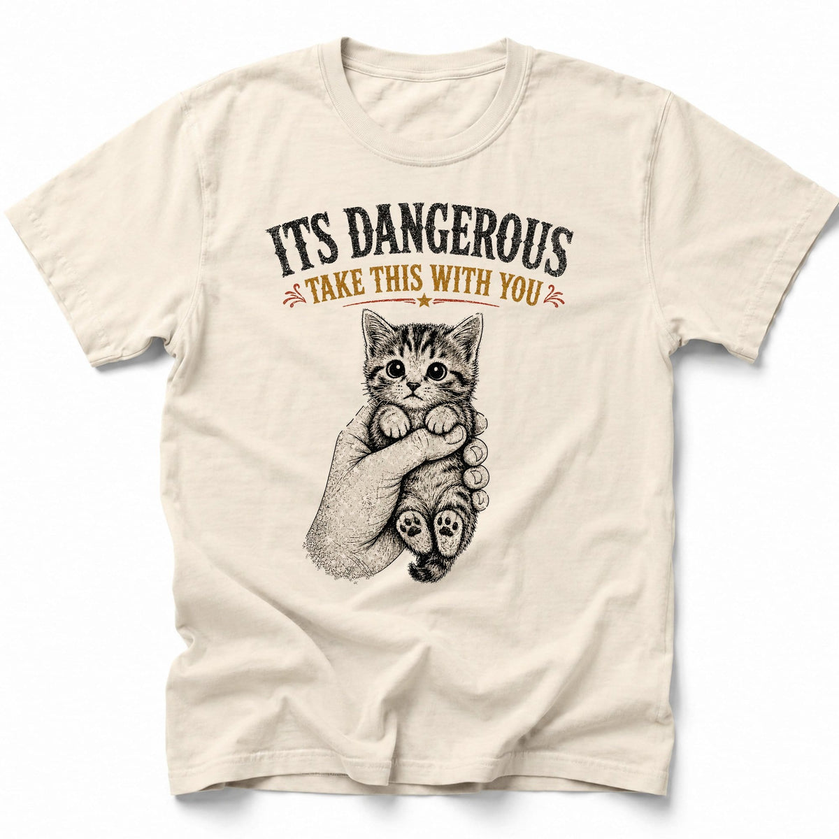 Its Dangerous T-Shirt Ivory / S 16190916290391854291 T-Shirt