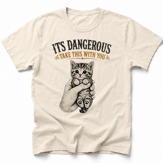 Its Dangerous T-Shirt Ivory / S 16190916290391854291 T-Shirt
