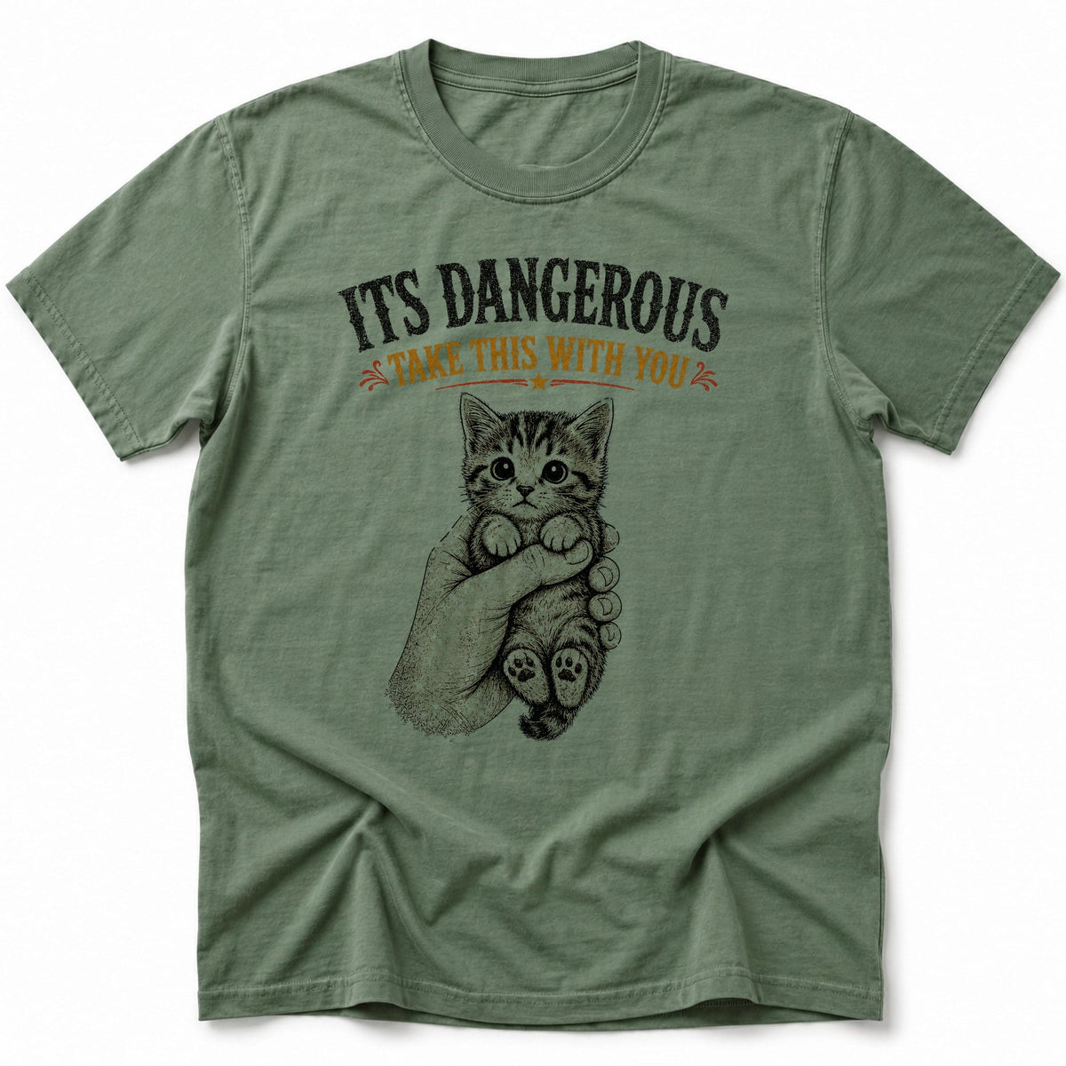 Its Dangerous T-Shirt Moss / S 16995991739514772718 T-Shirt