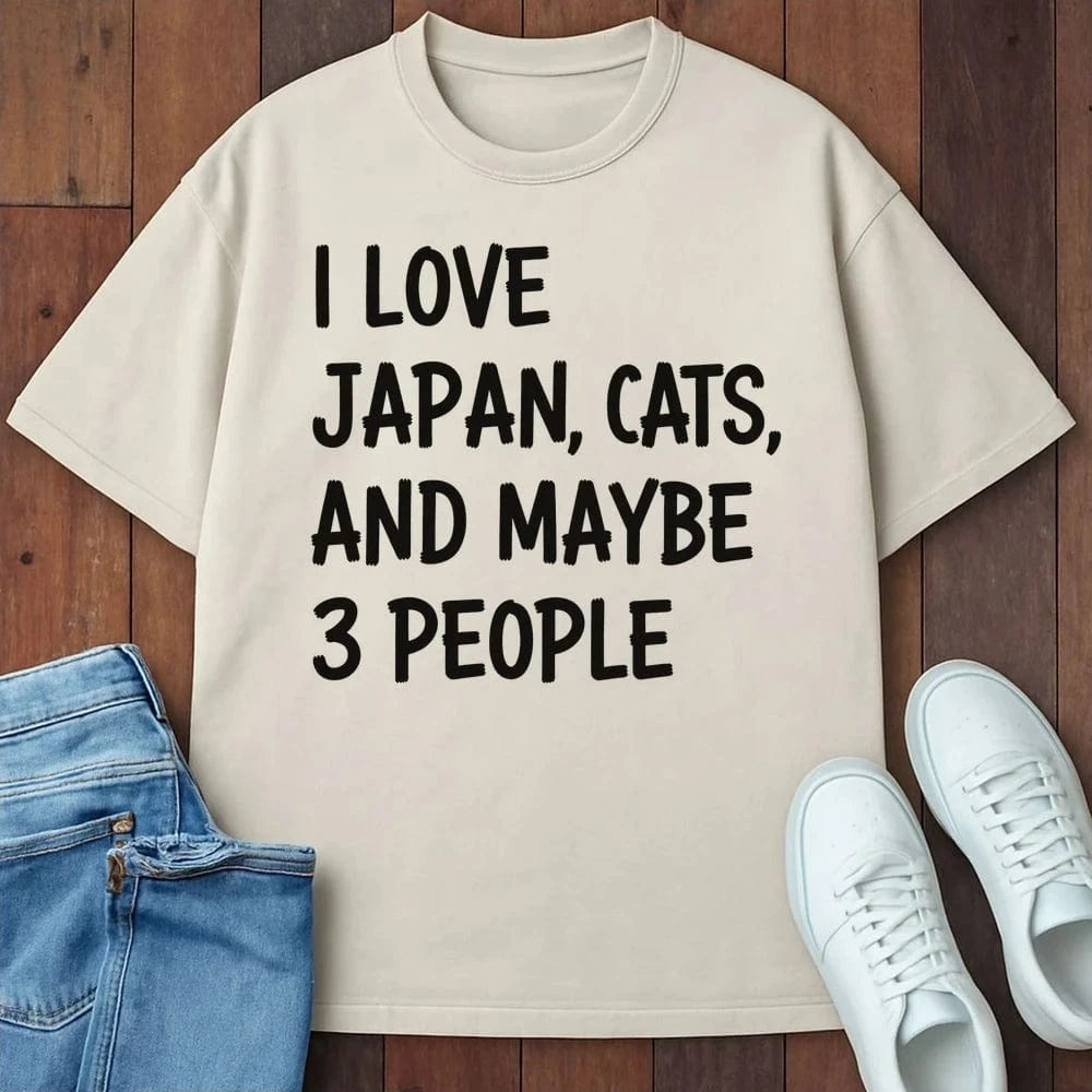 Japan and Cats T-Shirt Ivory / S 24765943871878341995 T-Shirt
