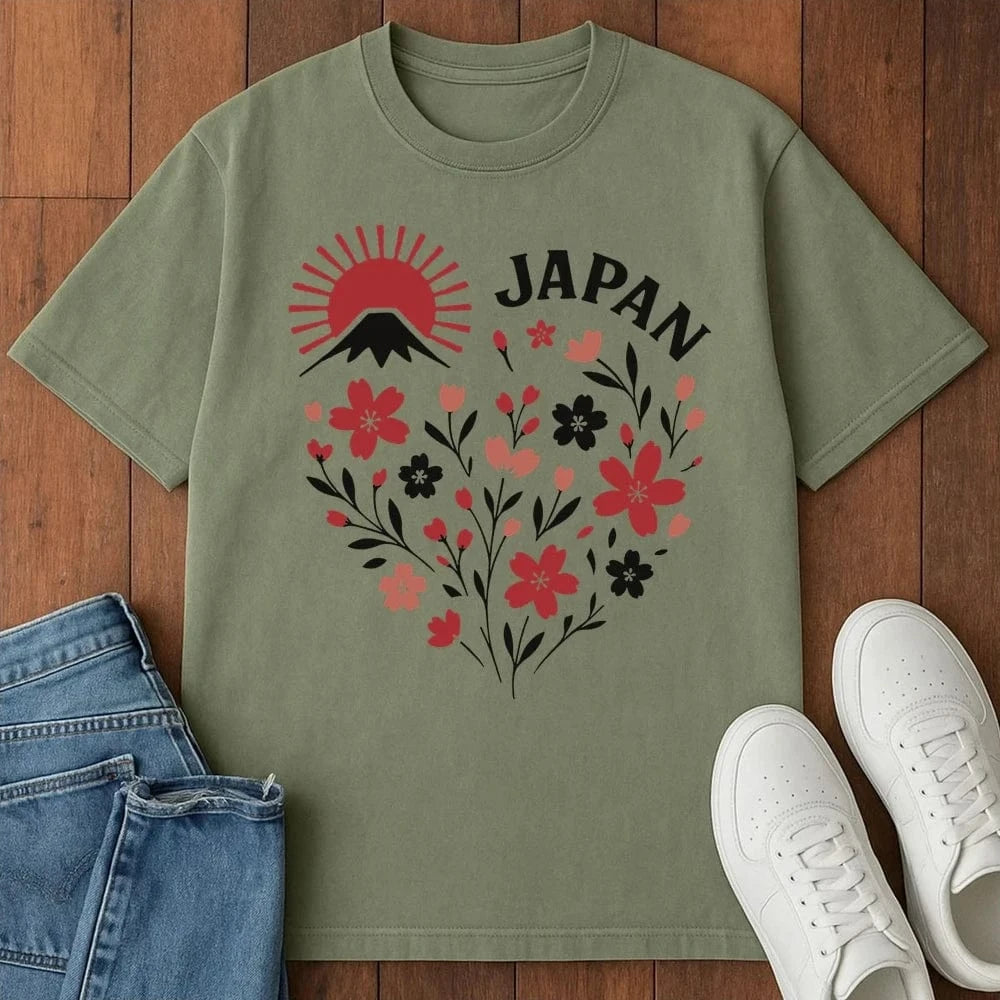 Japan In Bloom T-Shirt Moss / S 29797177639183913856 T-Shirt