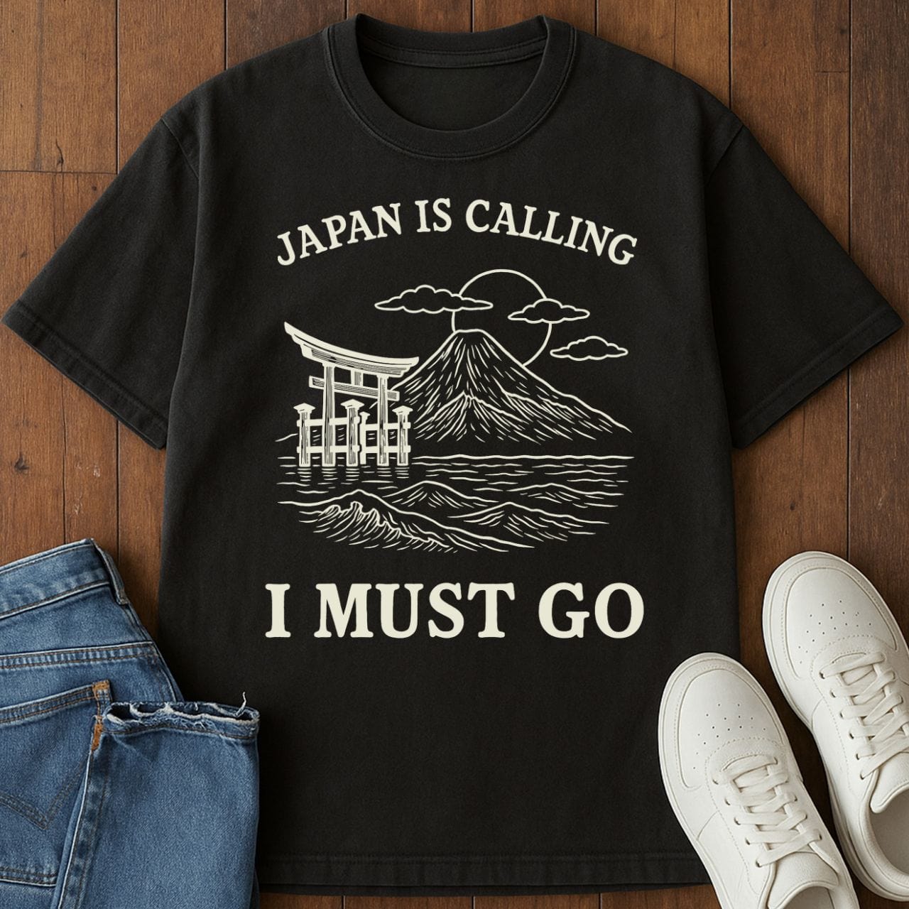 Japan is Calling T-Shirt Black / S 10972449732869775158 T-Shirt