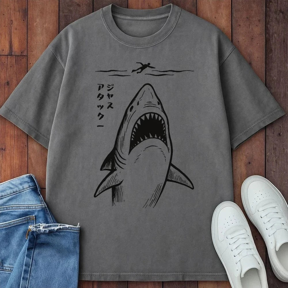 Jasu Attaku T-Shirt Grey / S 22123493283489732489 T-Shirt