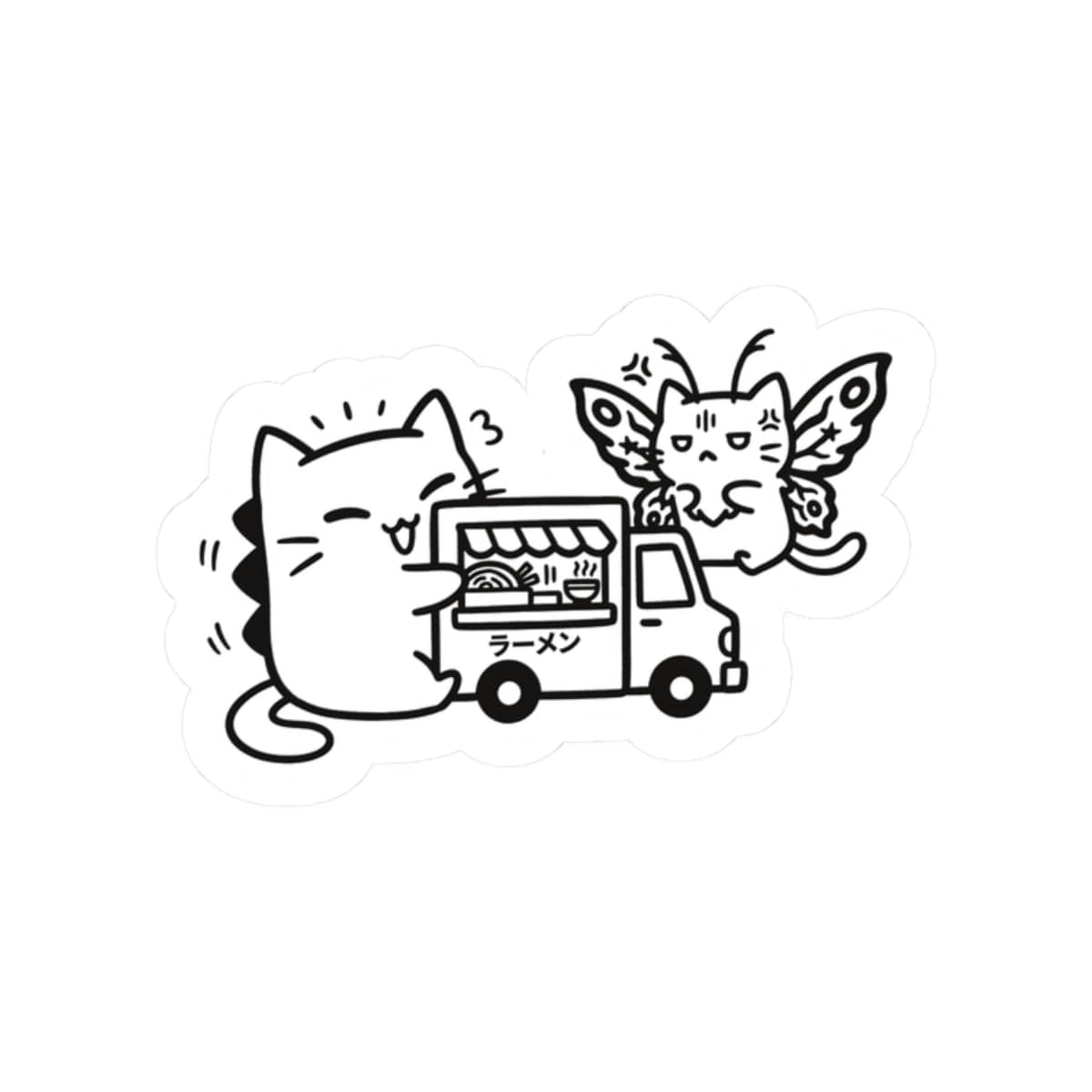 🚚 Jealous for Ramen — Mini Sticker (2"x2") 2" × 2" / White 29179937480117841581 Paper products