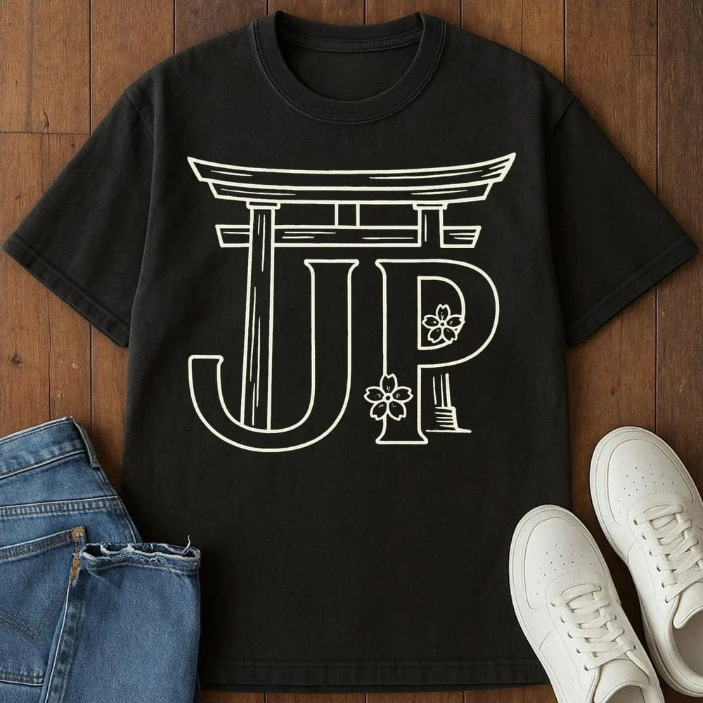 JP Torii Gate T-Shirt Black / S 15162357805111644160 T-Shirt