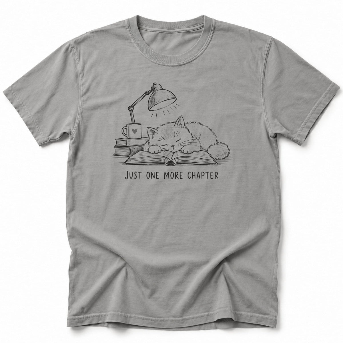 Just One More Chapter T-Shirt Grey / S 29487164533973274166 T-Shirt
