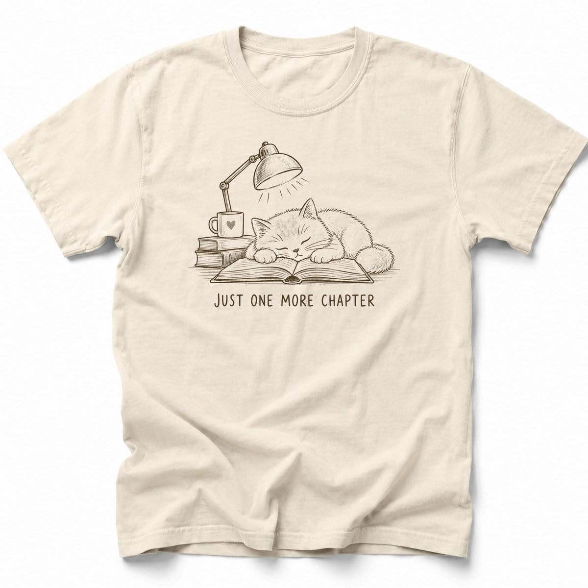 Just One More Chapter T-Shirt Ivory / S 32588052843830677183 T-Shirt