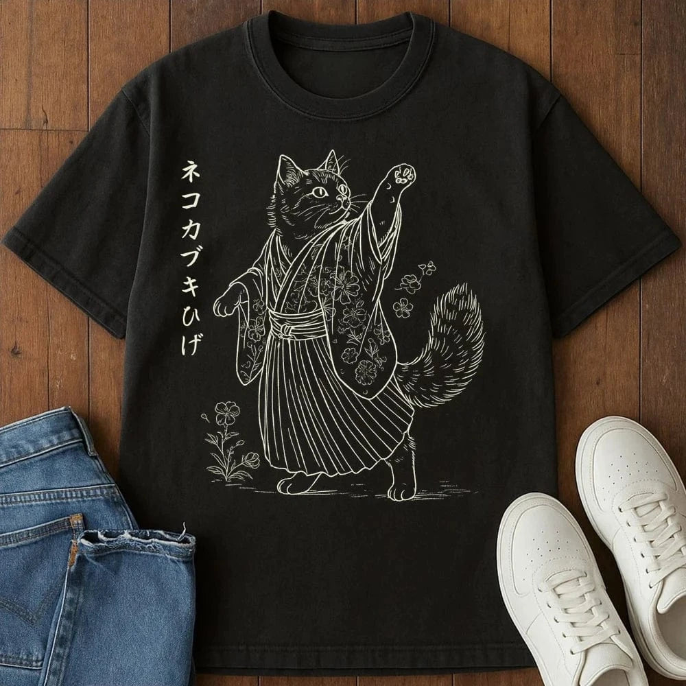 Kabuki Whiskers T-Shirt Black / S 23207268989516364587 T-Shirt
