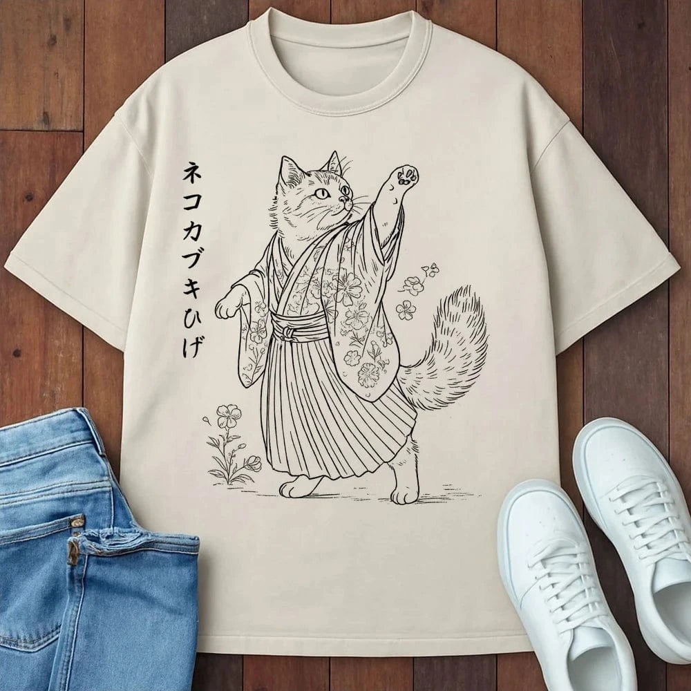 Kabuki Whiskers T-Shirt Ivory / S 66539773524340019131 T-Shirt