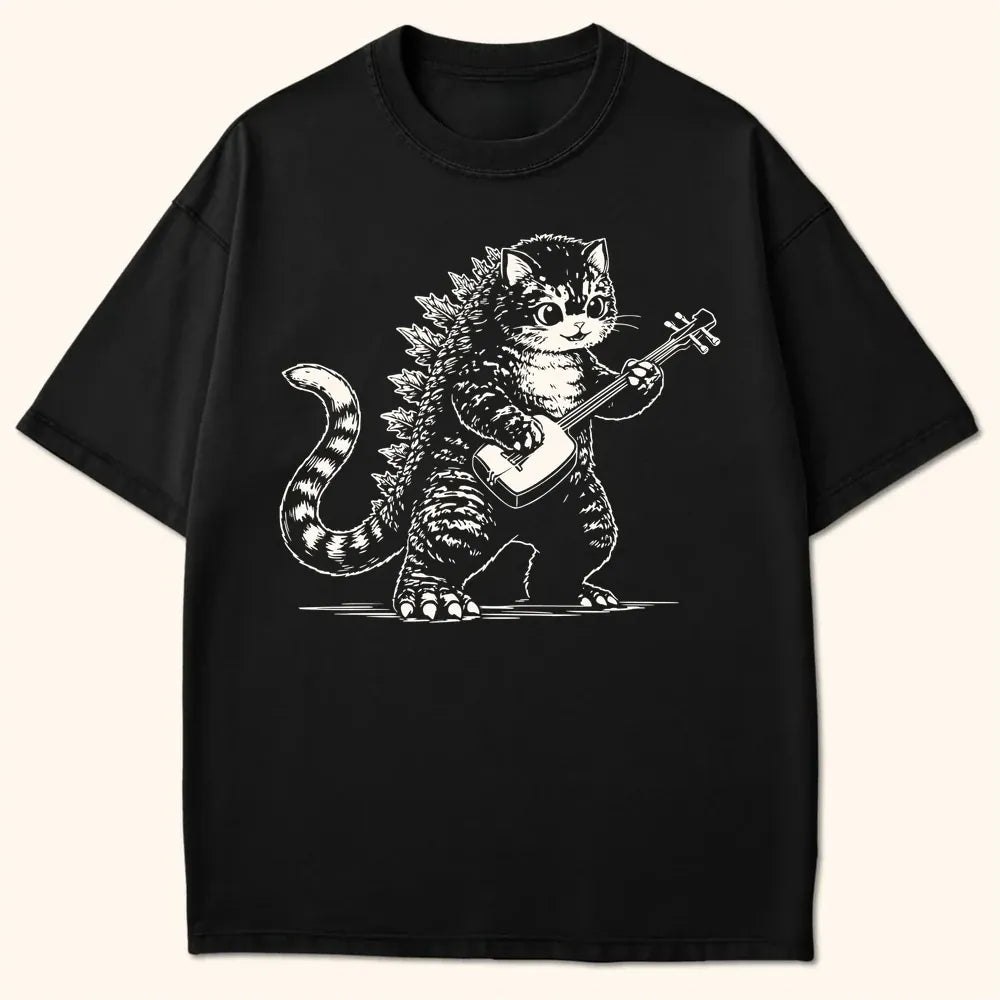 Kaiju Shamisen T-Shirt Black / S 45116279121390631428 T-Shirt
