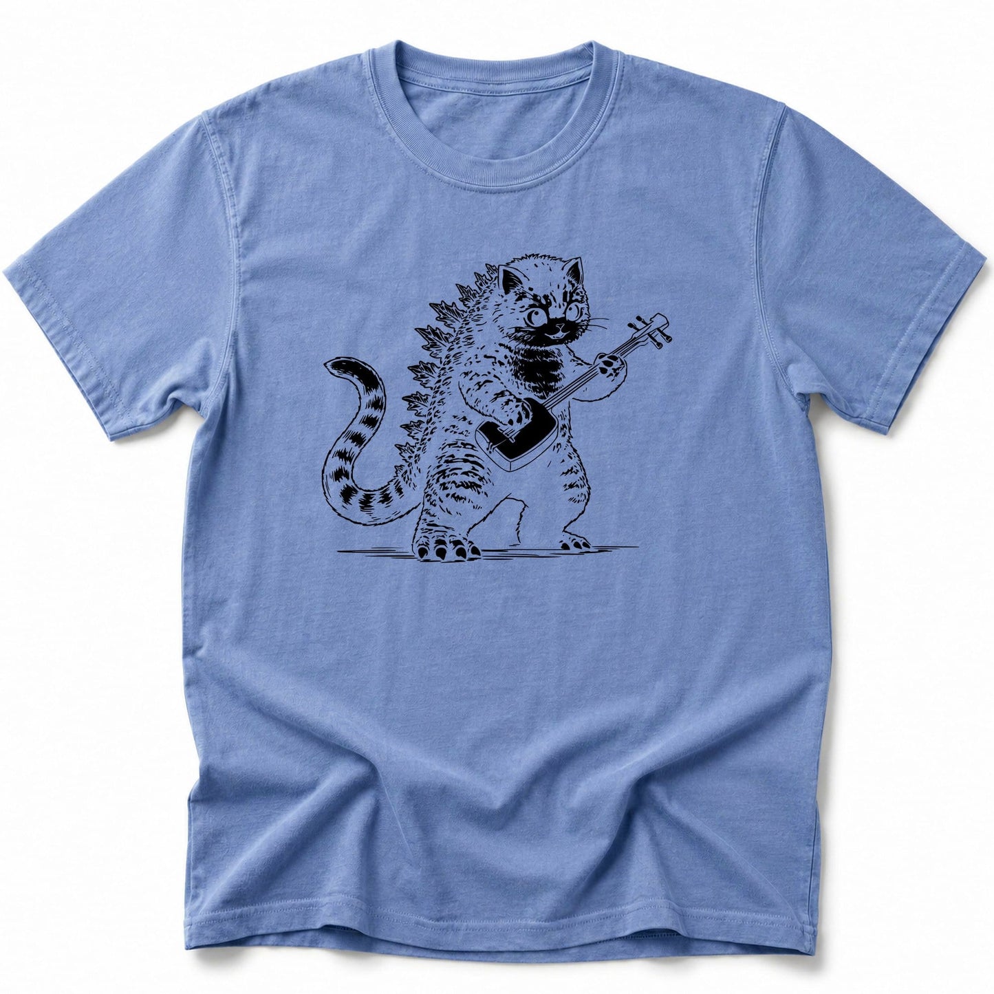 Kaiju Shamisen T-Shirt Blue Jean / S 70701475326881821776 T-Shirt