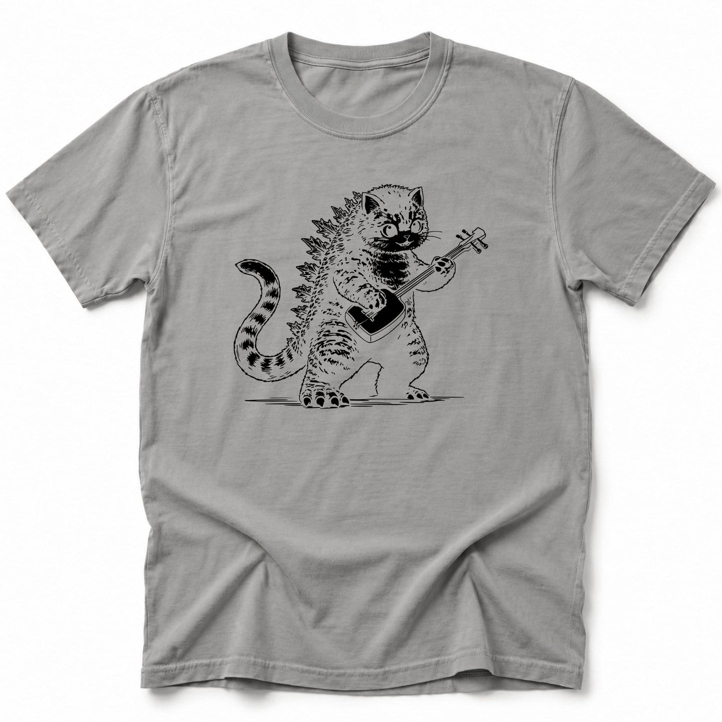 Kaiju Shamisen T-Shirt Grey / S 21885221833620718623 T-Shirt
