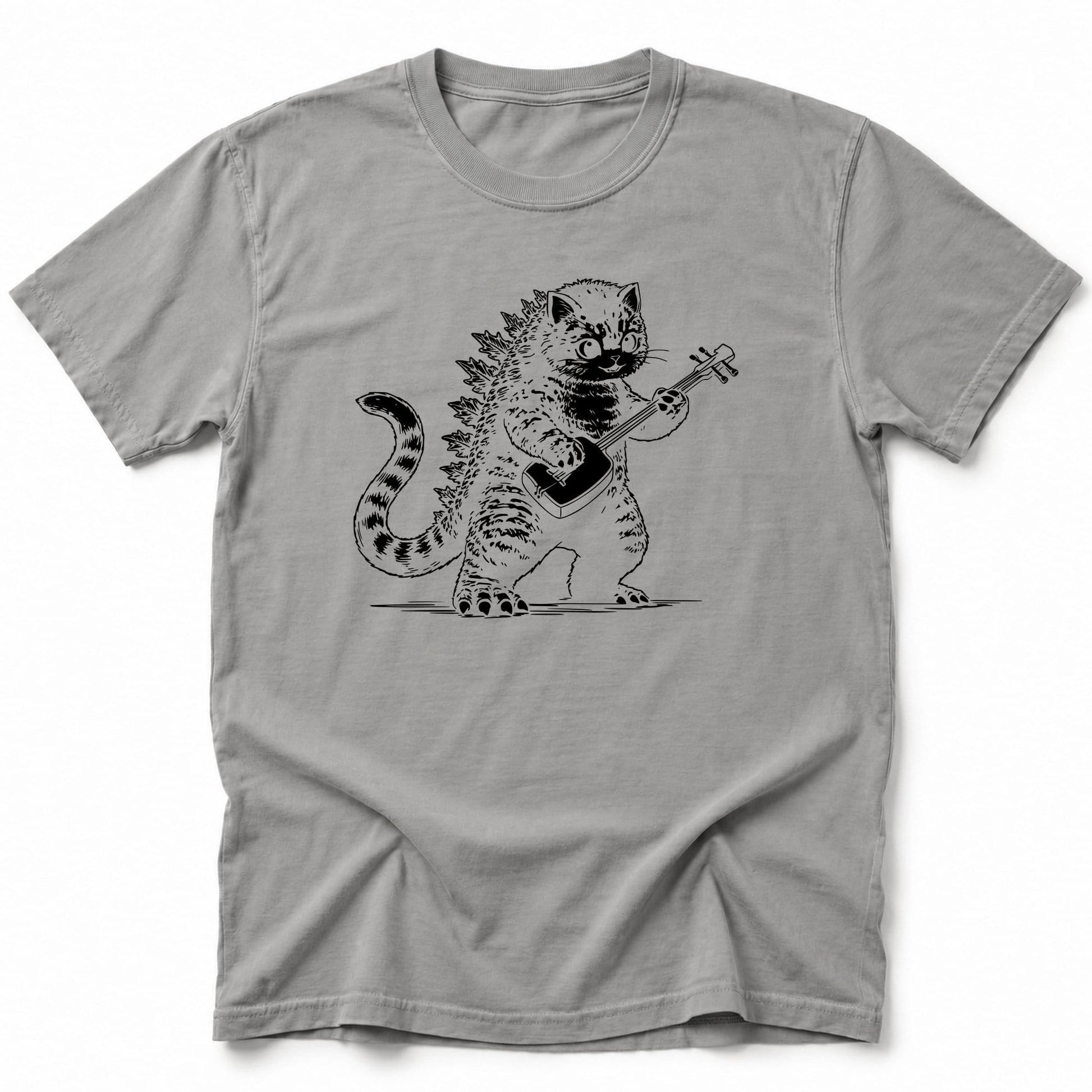 Kaiju Shamisen T-Shirt Grey / S 21885221833620718623 T-Shirt