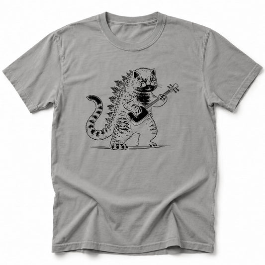 Kaiju Shamisen T-Shirt Grey / S 21885221833620718623 T-Shirt