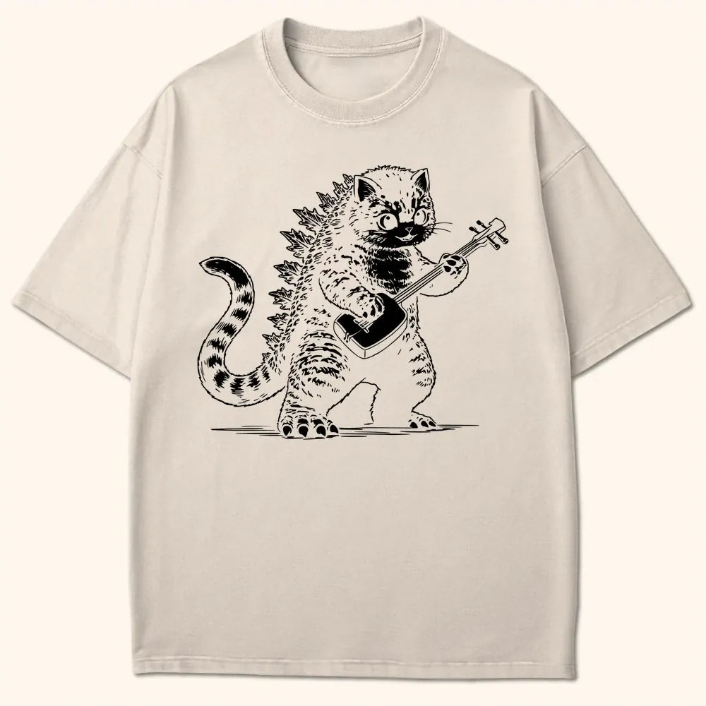 Kaiju Shamisen T-Shirt Ivory / S 23468023690121572235 T-Shirt
