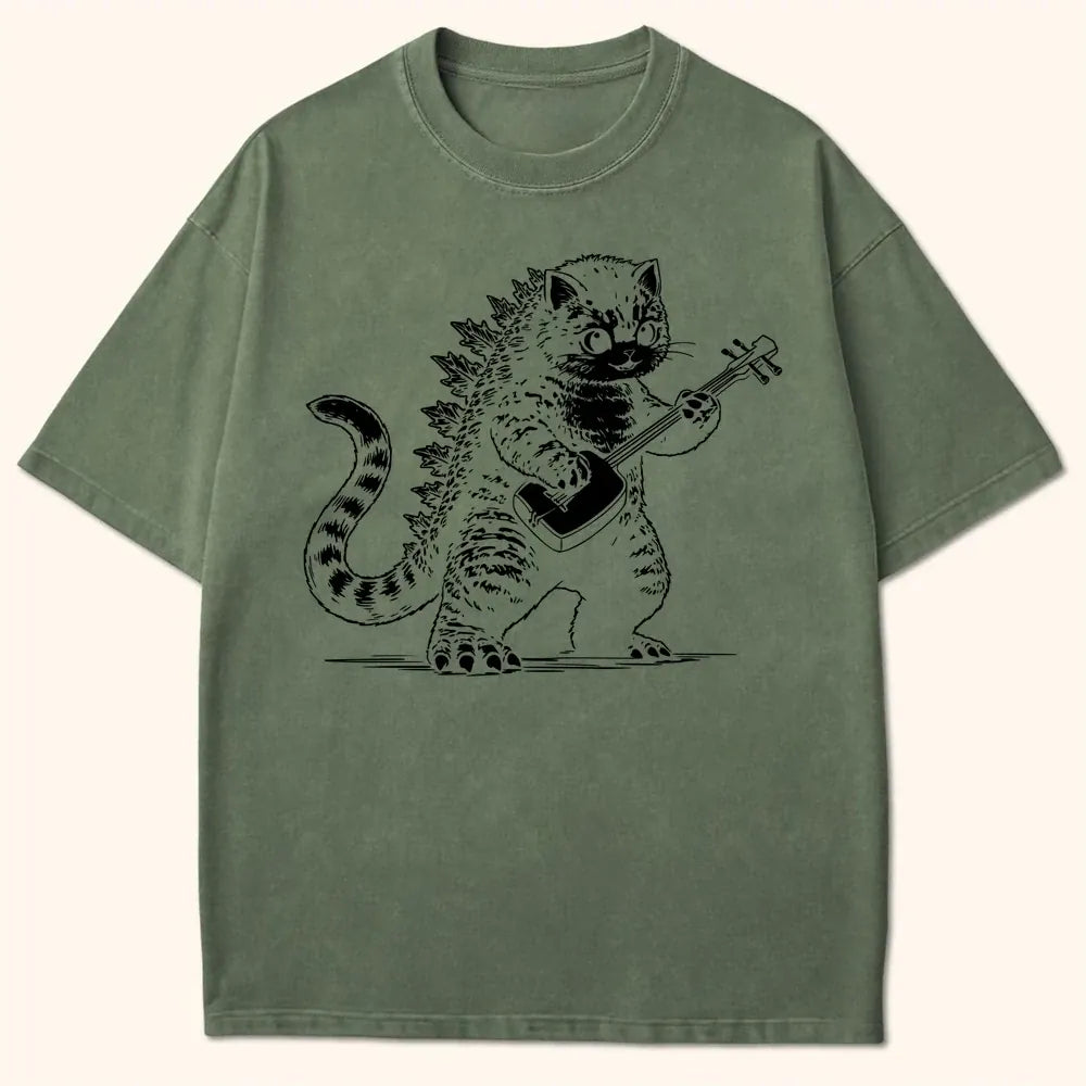 Kaiju Shamisen T-Shirt Moss / S 19777361912981947565 T-Shirt