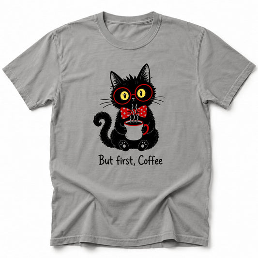 Kawaii Coffee T-Shirt Grey / S 22767138182396458586 T-Shirt