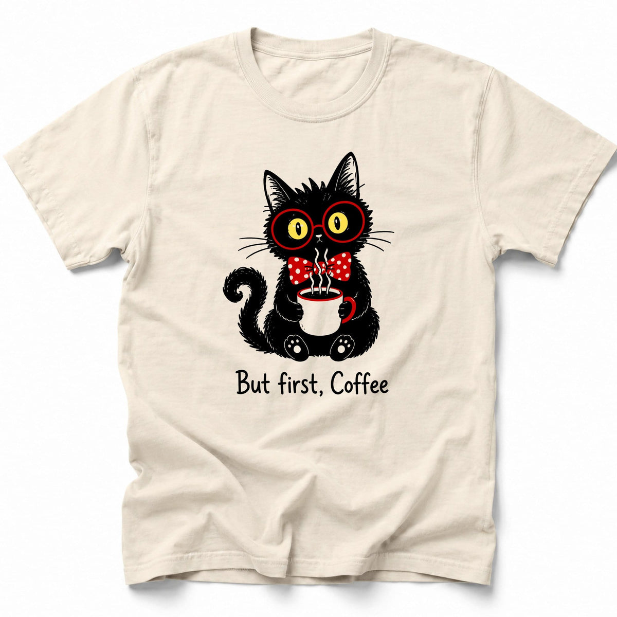 Kawaii Coffee T-Shirt Ivory / S 31657460333950378351 T-Shirt