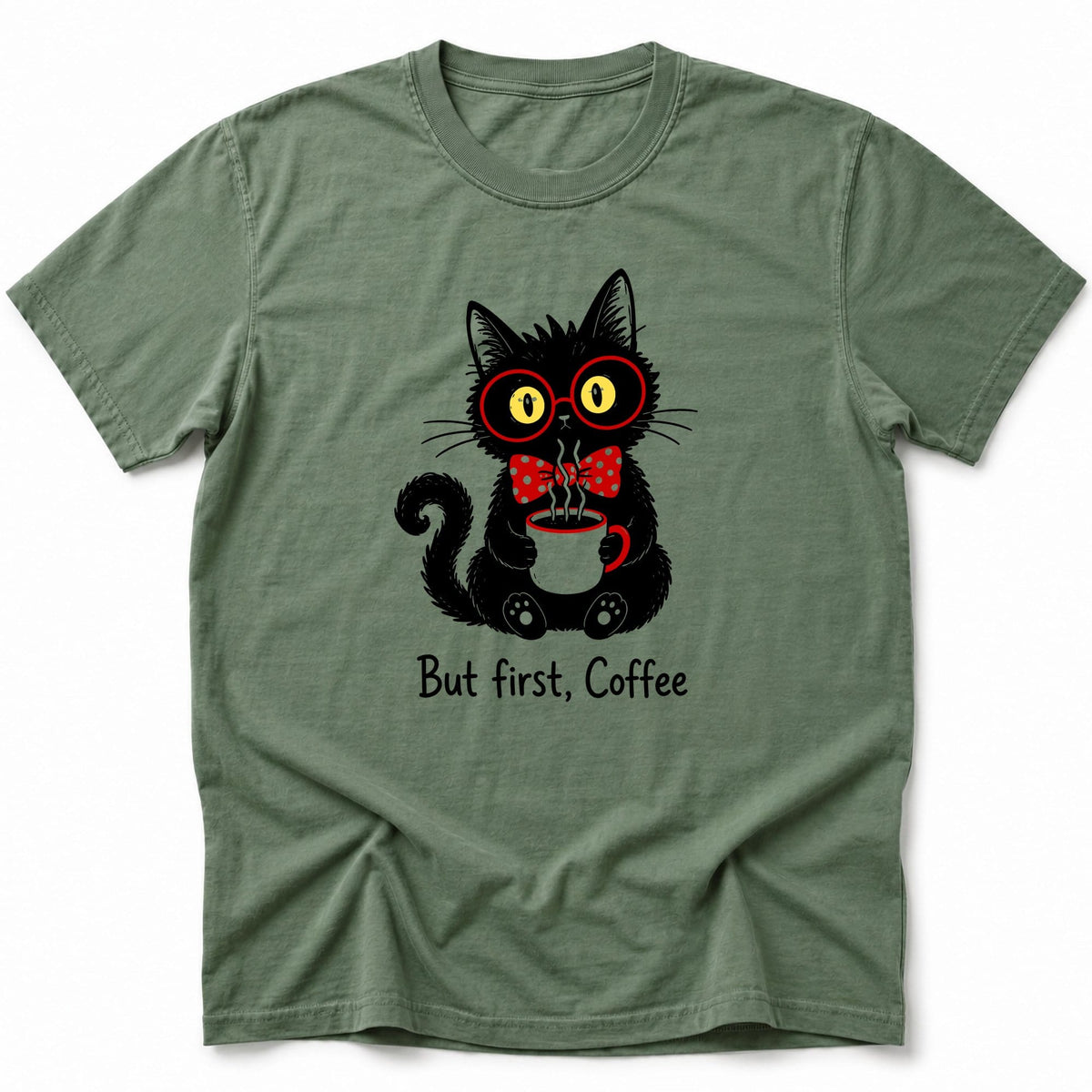 Kawaii Coffee T-Shirt Moss / S 28796889973868069494 T-Shirt