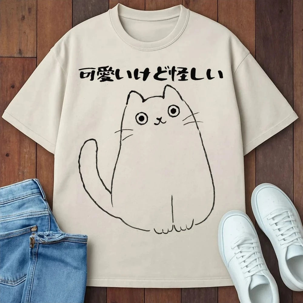 Kawaii Enigma T-Shirt Ivory / S 82011779416752712541 T-Shirt