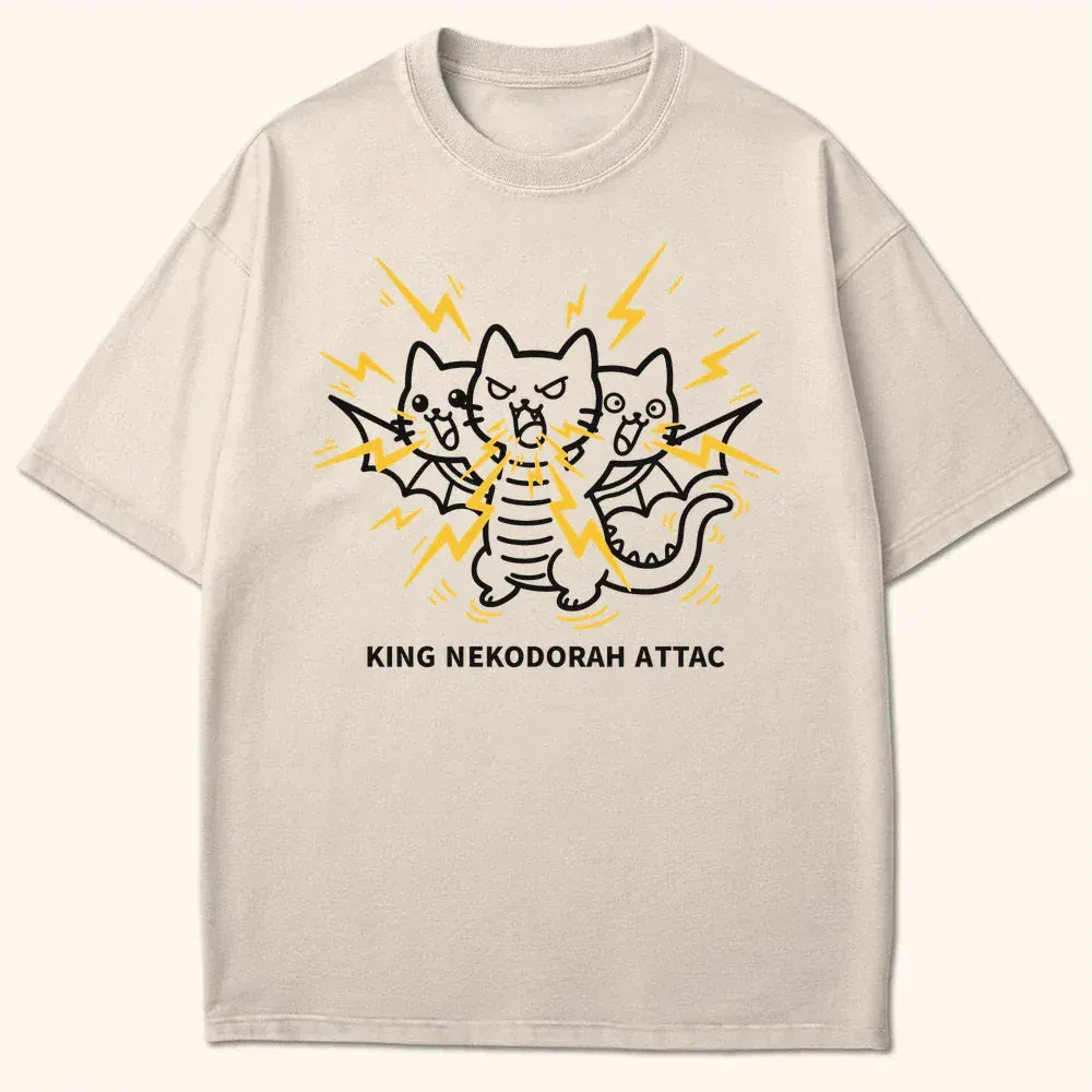 King Nekodorah Attac T-Shirt Ivory / S 20745026321022685098 T-Shirt