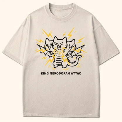 King Nekodorah Attac T-Shirt Ivory / S 20745026321022685098 T-Shirt