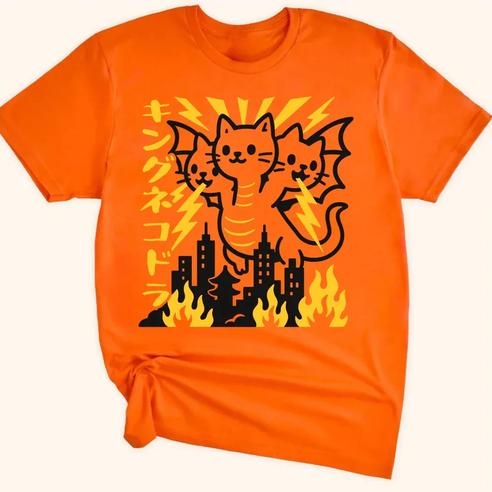 King Nekodorah Everyday Softstyle Tee Orange / S 11700015899777514529 T-Shirt