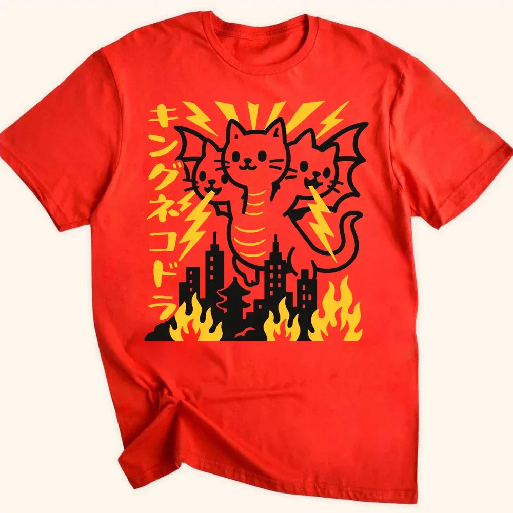 King Nekodorah Everyday Softstyle Tee Red / S 50753953966204031757 T-Shirt