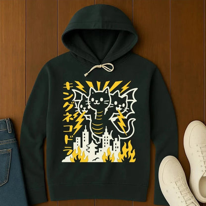 King Nekodorah Hoodie Black / S 13925940086107457043 Hoodie