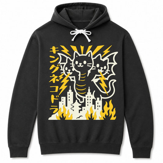 King Nekodorah Hoodie Black / S 13925940086107457043 Hoodie