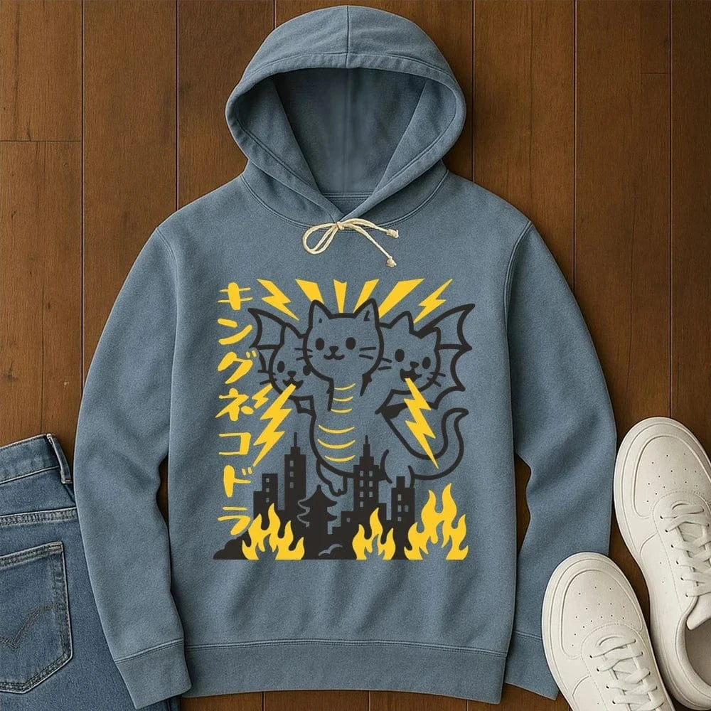 King Nekodorah Hoodie Blue Jean / S 21584964670531283338 Hoodie