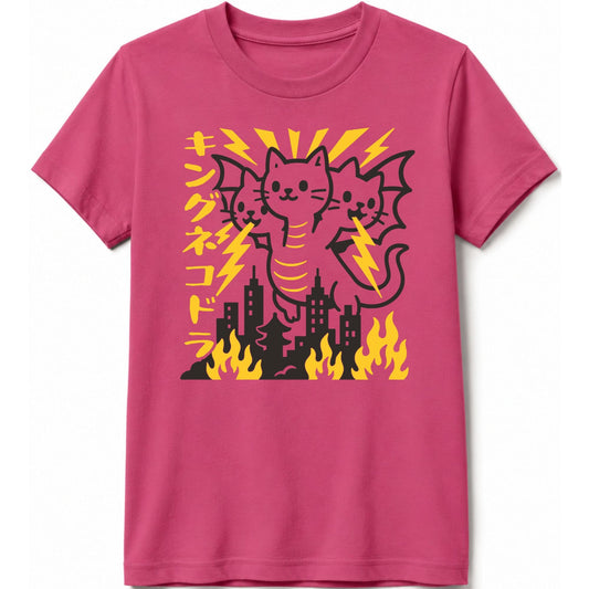 King Nekodorah Kids Tee Berry / S 75118492378841769433 Kids clothes