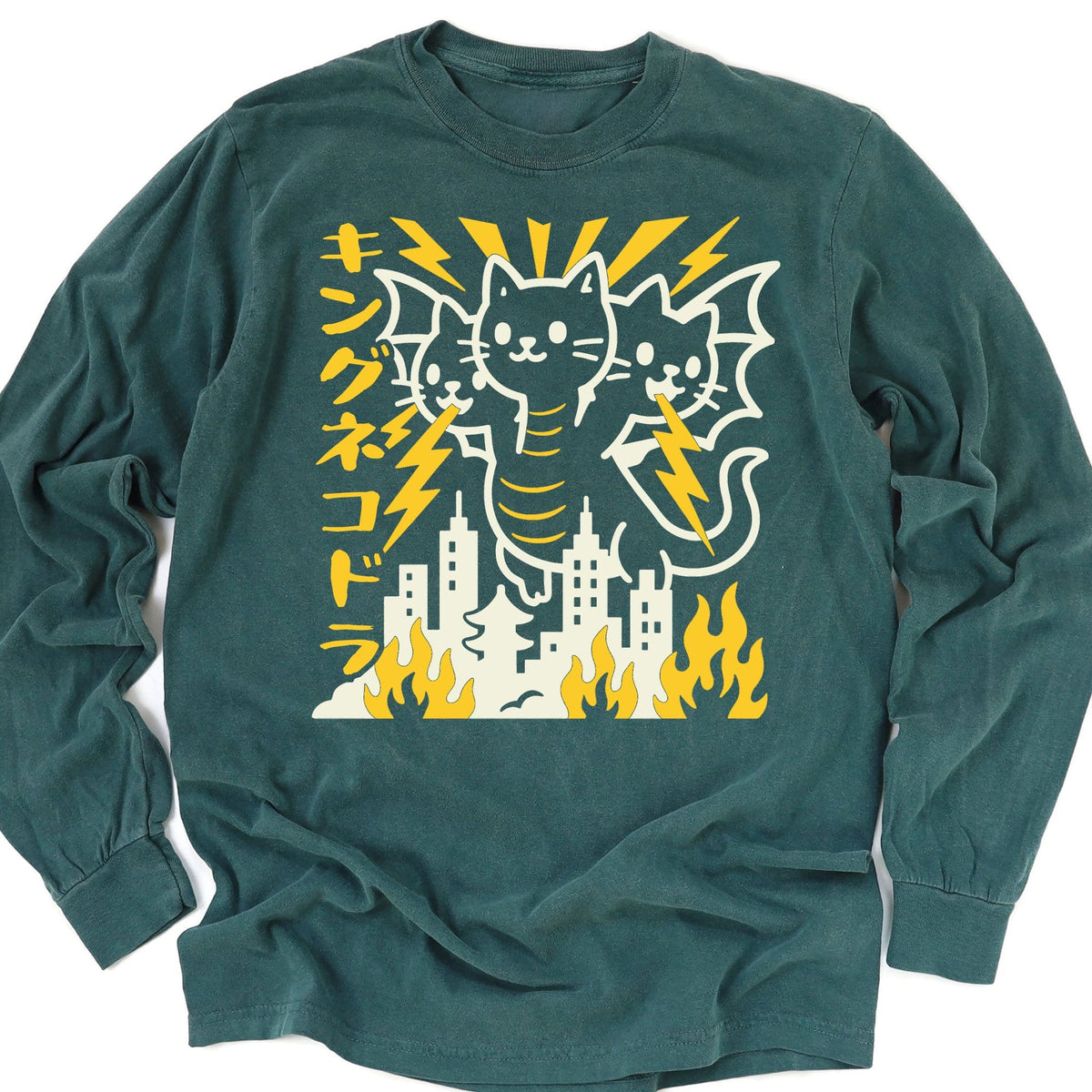 King Nekodorah Long Sleeve Blue Spruce / M 71705712215407941507 Long-sleeve