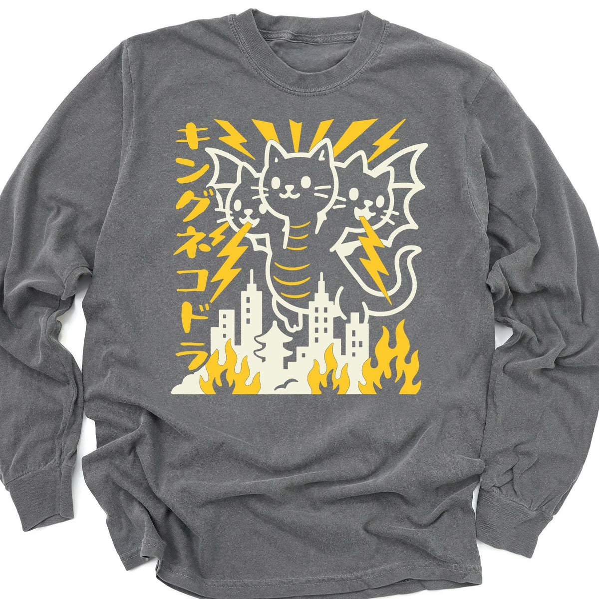 King Nekodorah Long Sleeve Pepper / M 11703328491015166536 Long-sleeve
