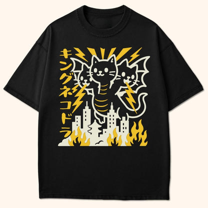 King Nekodorah T-Shirt Black / S 16019209485962857732 T-Shirt