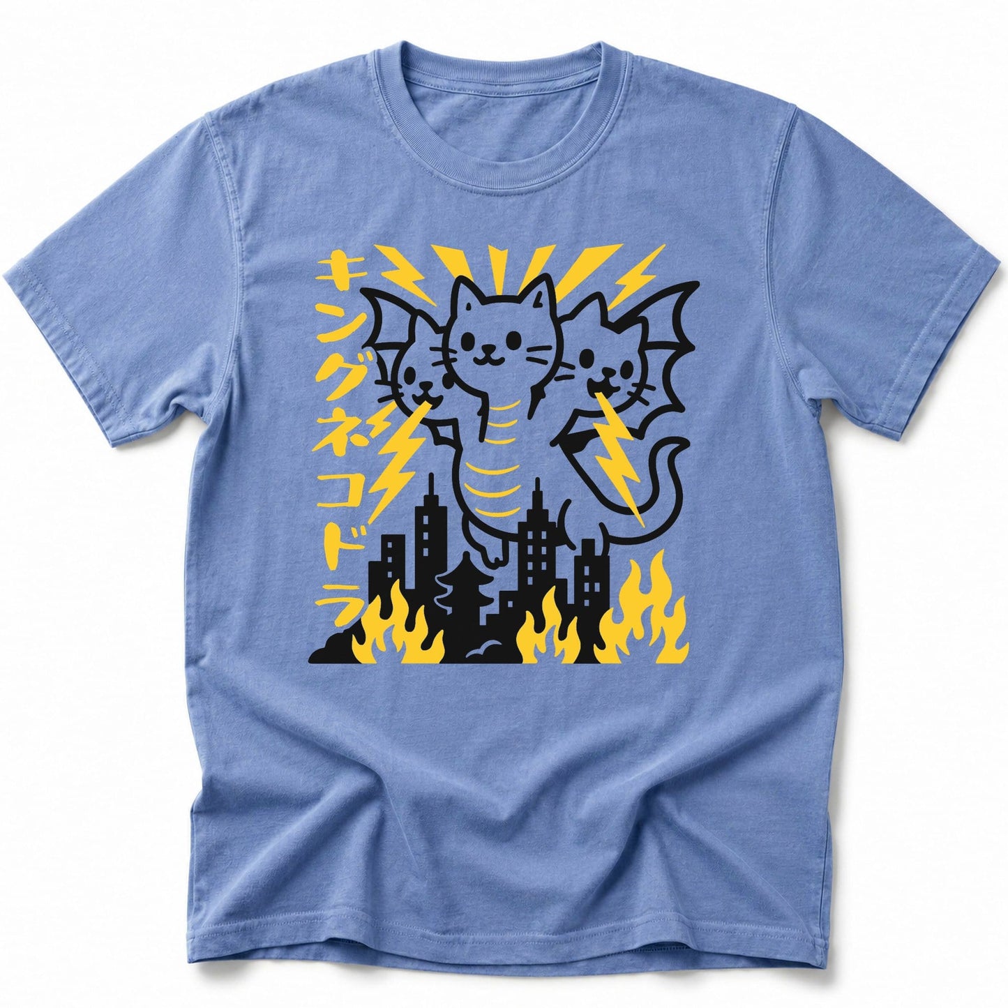 King Nekodorah T-Shirt Blue Jean / S 16442899788407942252 T-Shirt
