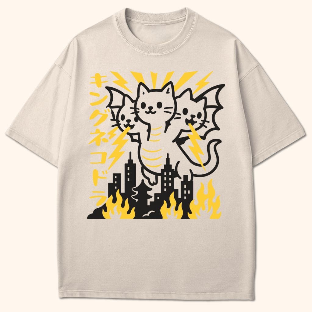 King Nekodorah T-Shirt Ivory / S 17781337612647839138 T-Shirt