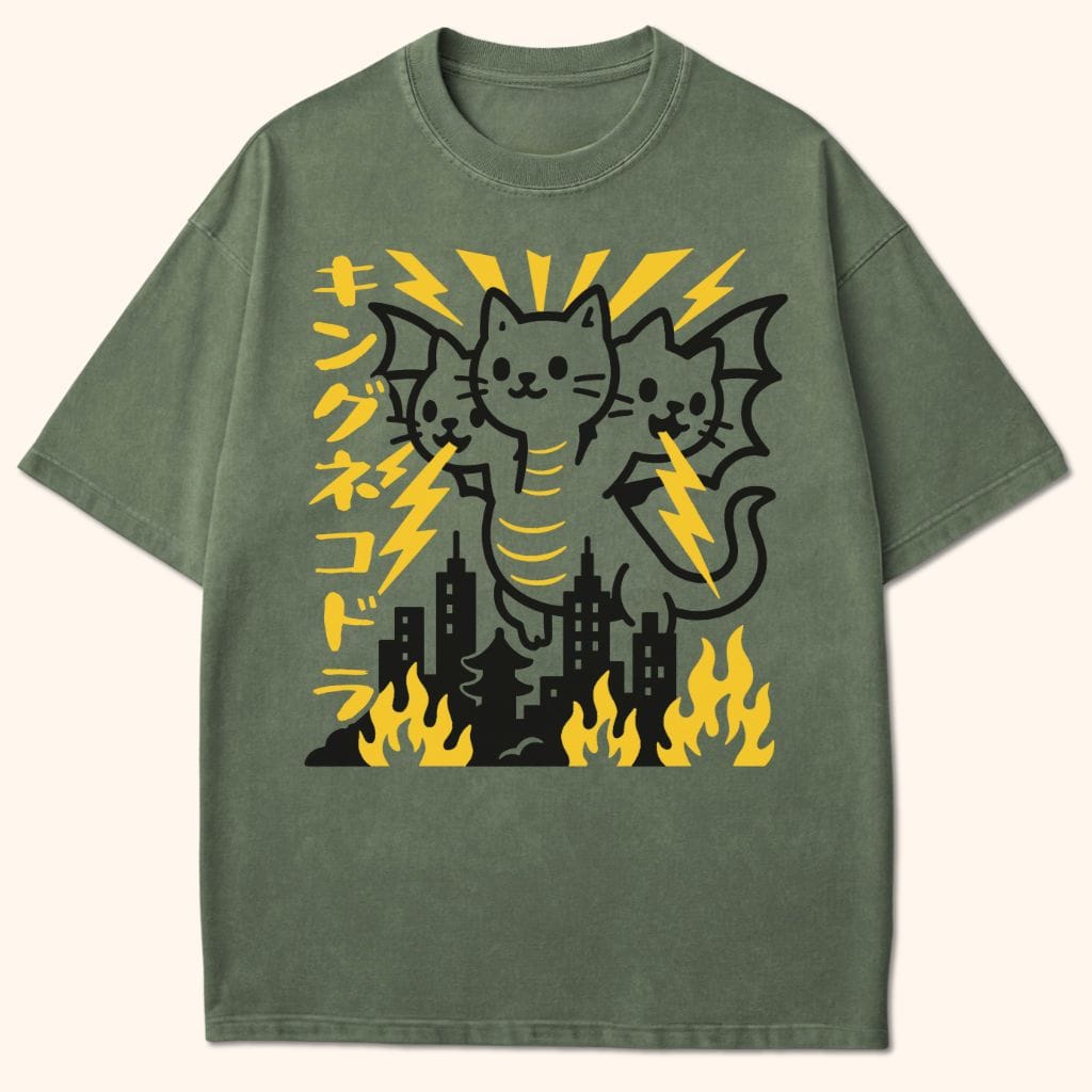King Nekodorah T-Shirt Moss / S 15483979324926755216 T-Shirt