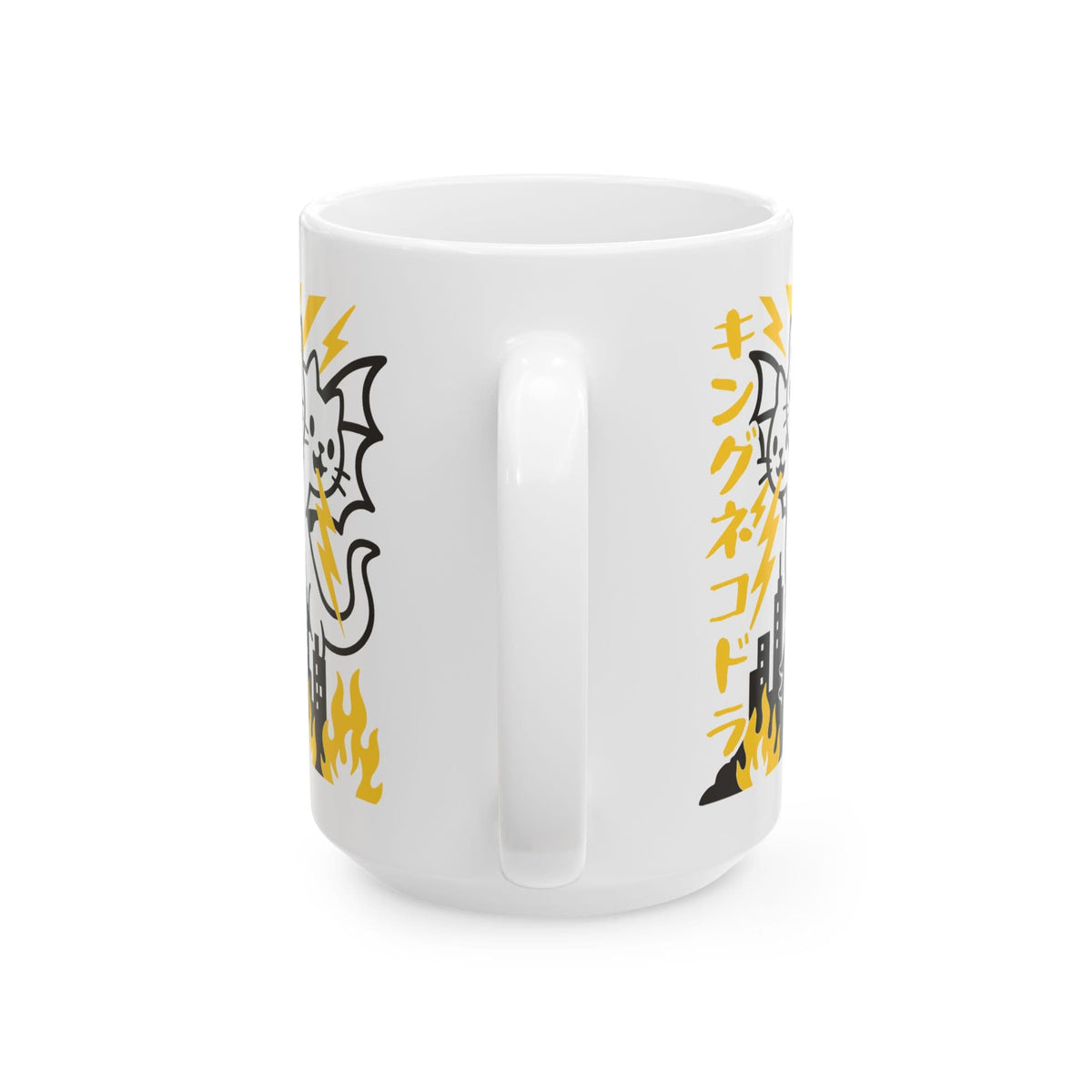King Nekodorah White Mug (15oz) 15oz 11574626753519987630 Mug