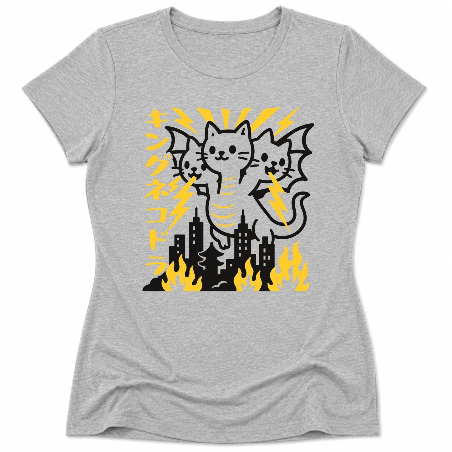 King Nekodorah Womens Tee Athletic Heather / S 26978282782460318976 T-Shirt