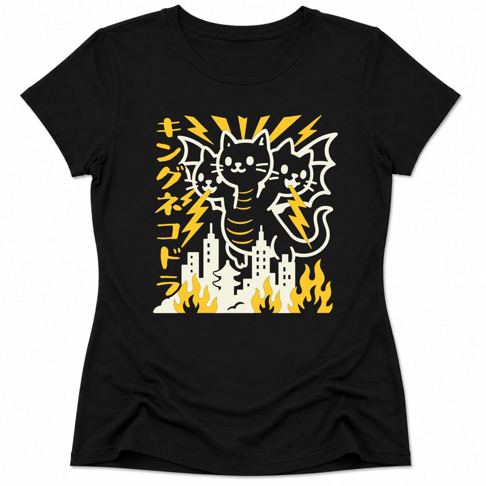 King Nekodorah Womens Tee Black / S 30526153492127205509 T-Shirt