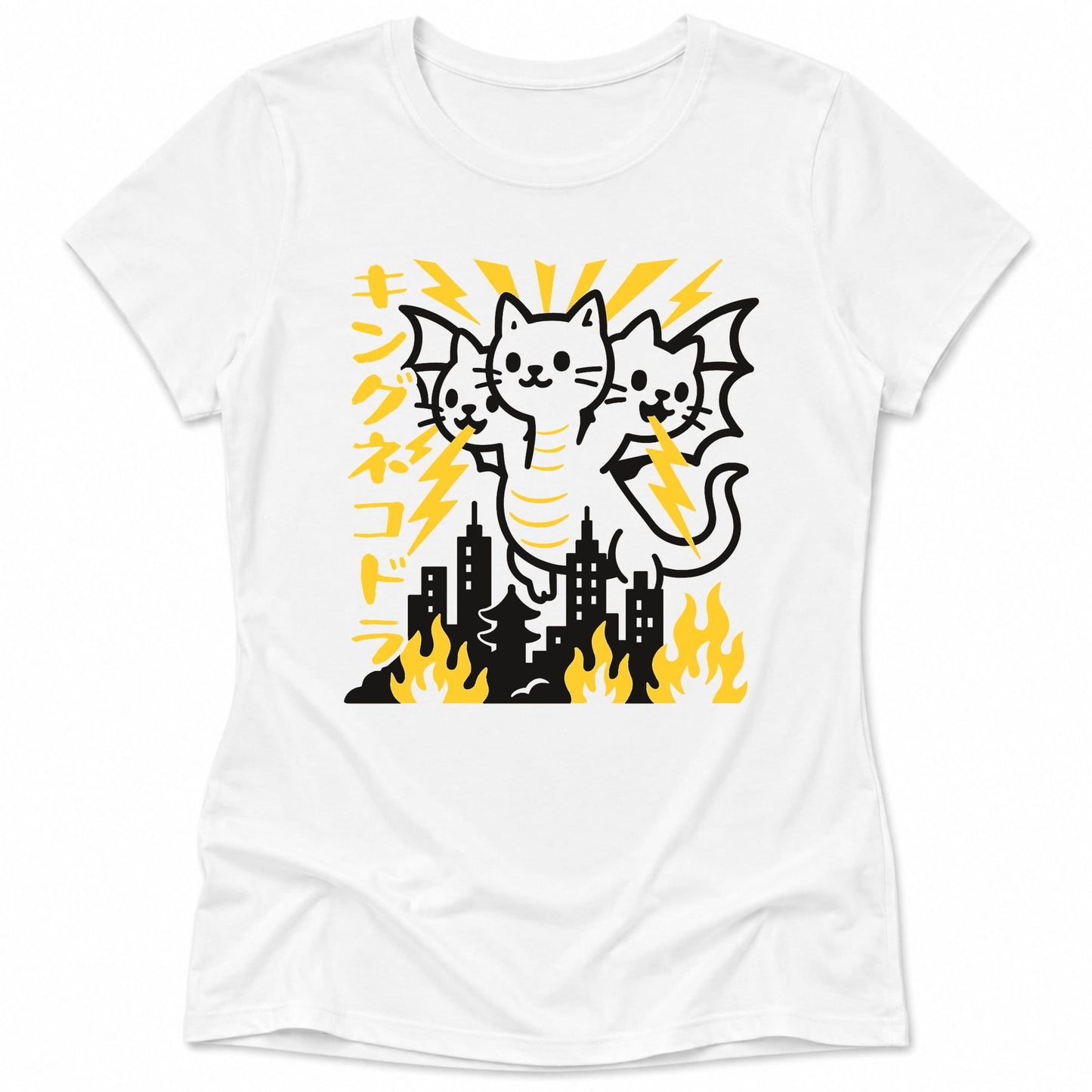 King Nekodorah Womens Tee White / S 17489449746812344809 T-Shirt